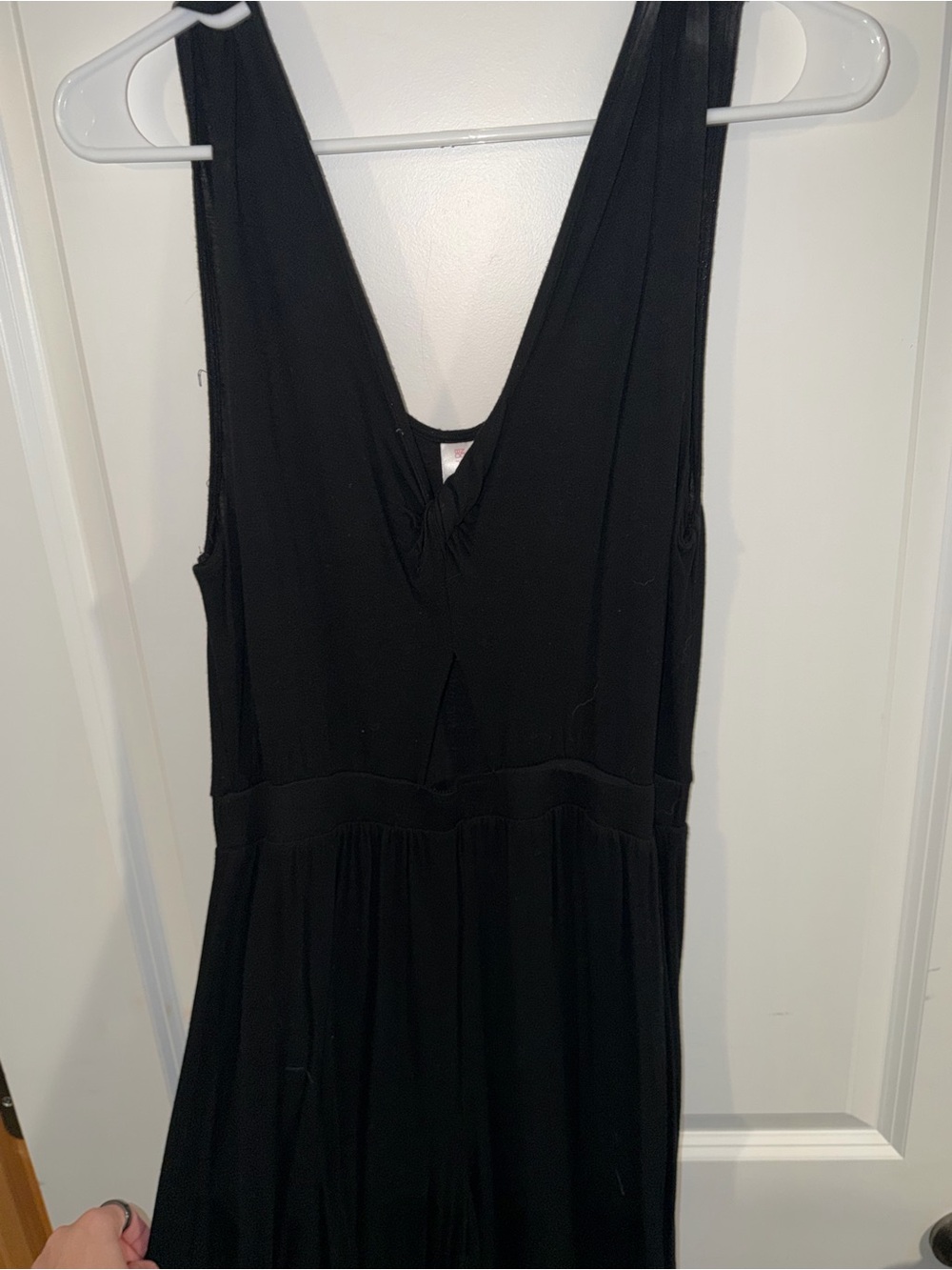 No Boundaries Black V-Neck Maxi Jumpsuit